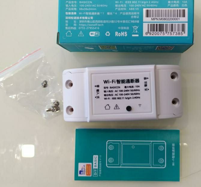 SONOFF BASIC CN (NỘI ĐỊA), ĐIỀU KHIỂN TỪ XA, QUA WIFI, 3G, 4G