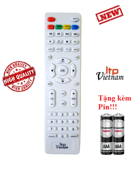 Điều Khiển đầu thu kỹ thuật số Itp Việt Nam- Hàng tốt Tặng kèm Pin!!!