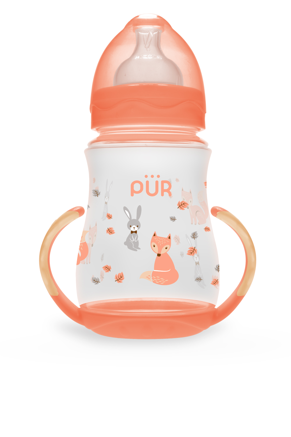 Bình sữa cổ rộng có quai phía đáy Pur 250ml