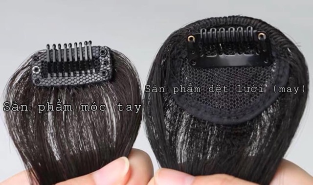 Tóc giả nữ mái ❤️FREESHIP❤️ Tóc giả mái thưa tóc