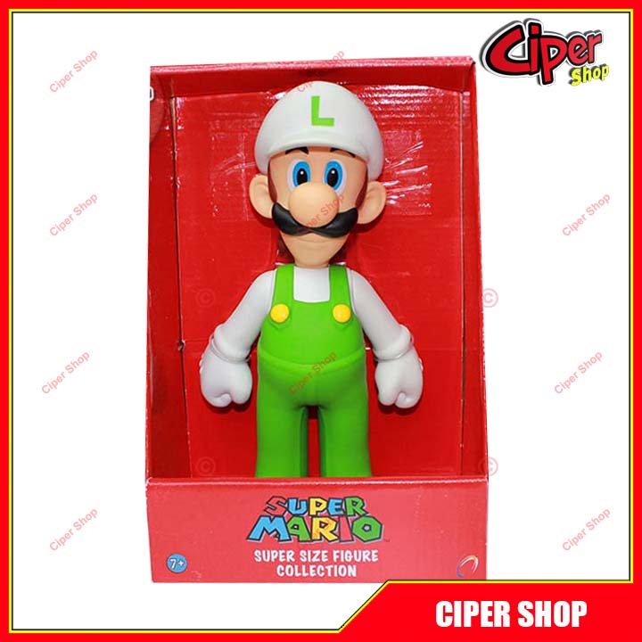 Luigi model white hat-Mario figure