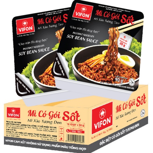 1 Khay Mì Xào Tương Đen VIFON (90g / Khay)