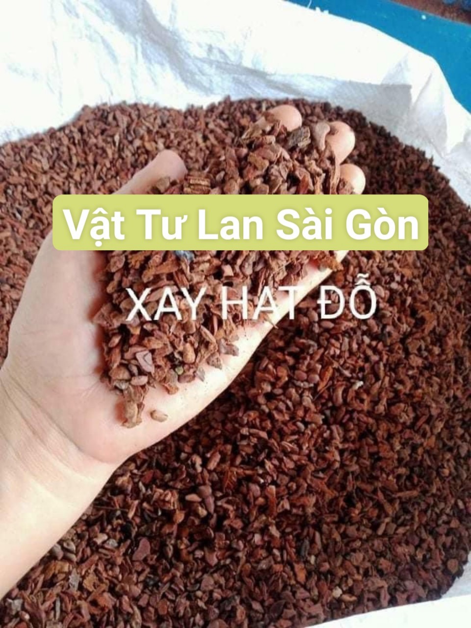 Giá thể vỏ thông đỏ trồng lan size vụn hạt đỗ - 0.5cm bịch 1kg