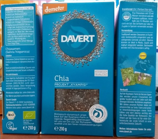 Hạt chia hữu cơ Davert ( 210g)