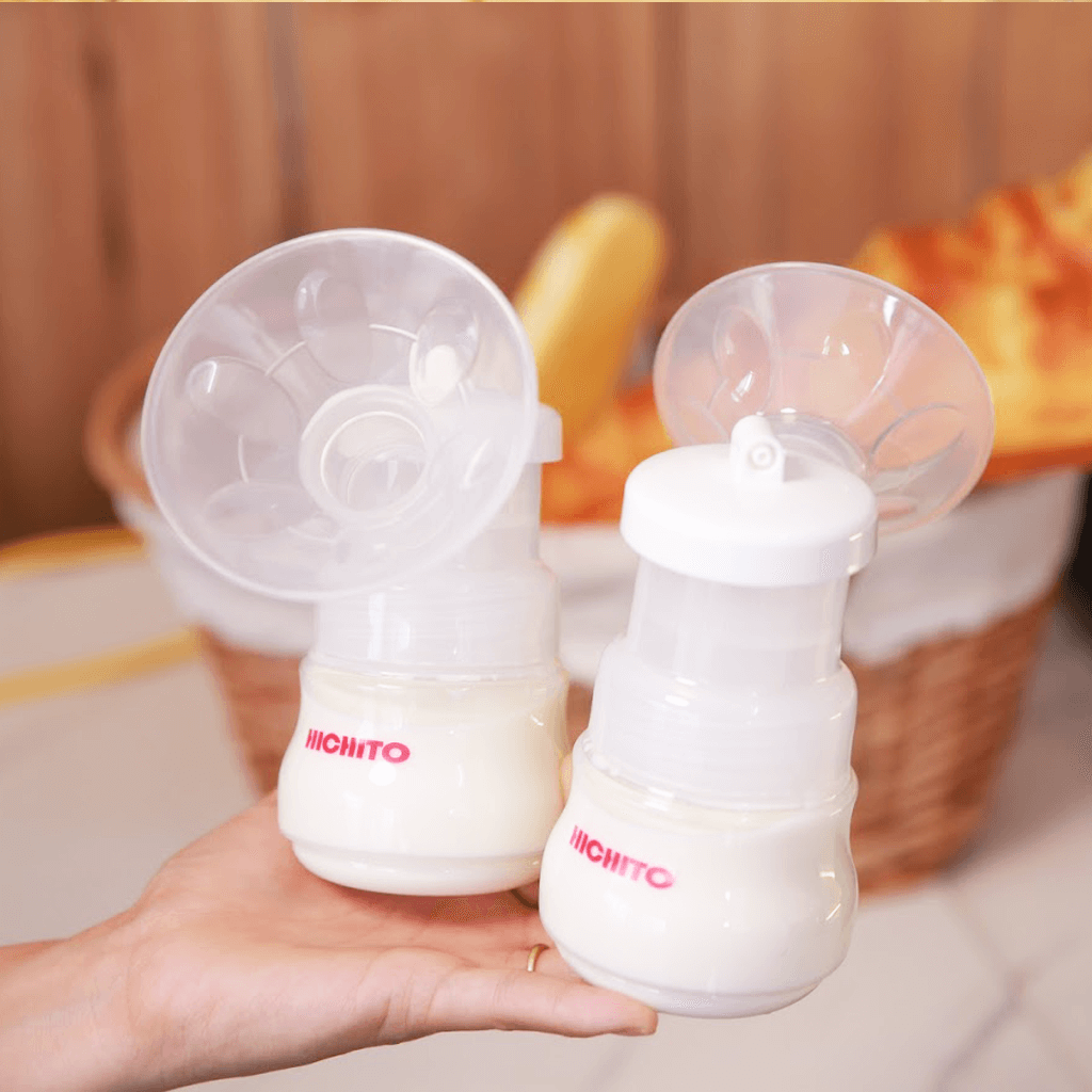 [Phễu Sillicon Êm]Máy Hút Sữa Điện Đôi HICHITO Nhật Bản (Massge Siêu Êm -Vắt Sữa Siêu Kiệt)