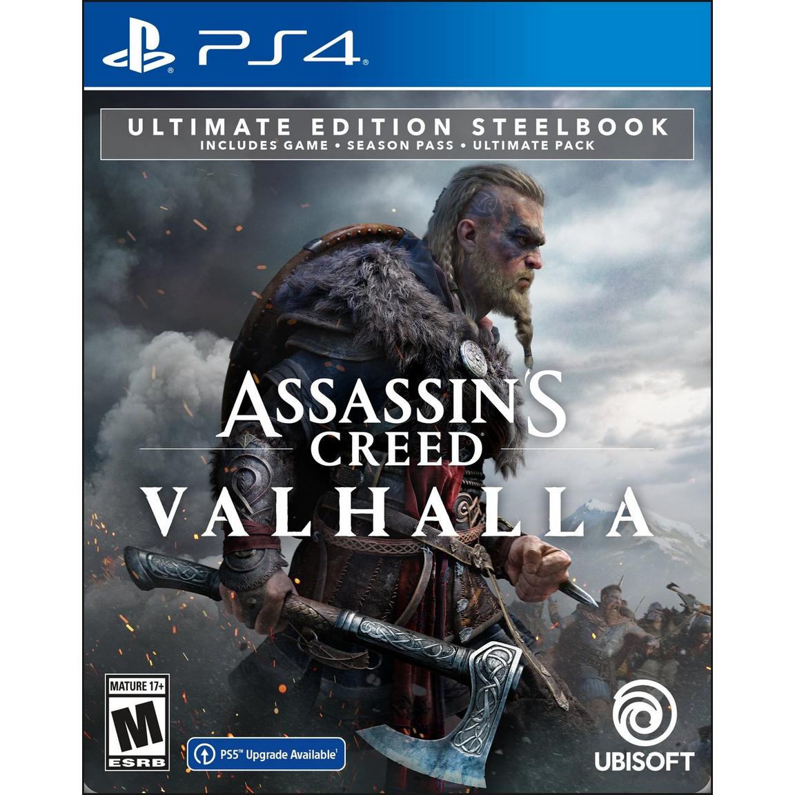 [US] Đĩa game Assassin Creed Valhalla Ultimate Steelbook Edition - PS4