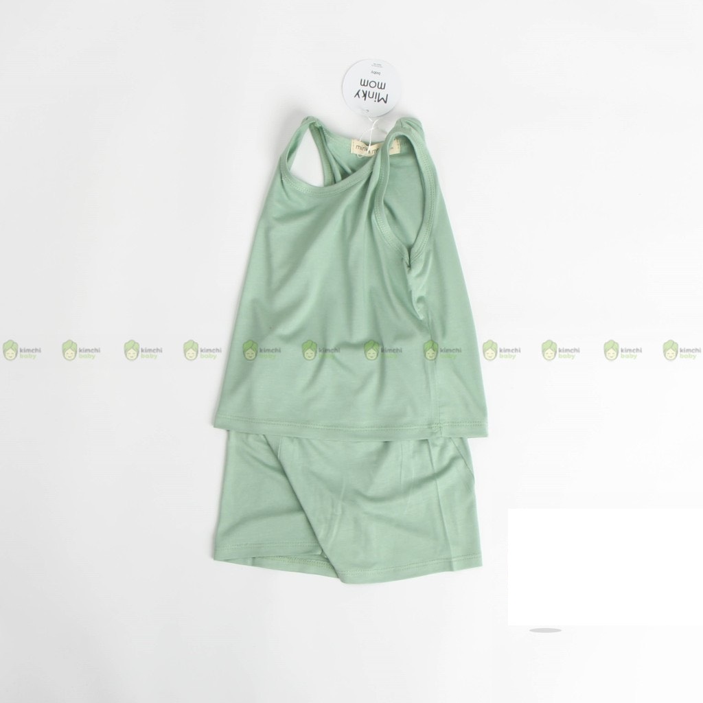 Combo 3 bộ ba lỗ bé gái, bé trai vải thun lạnh minky nhiều màu bộ quần áo cho bé 3 lỗ mặc hè thoáng mát
