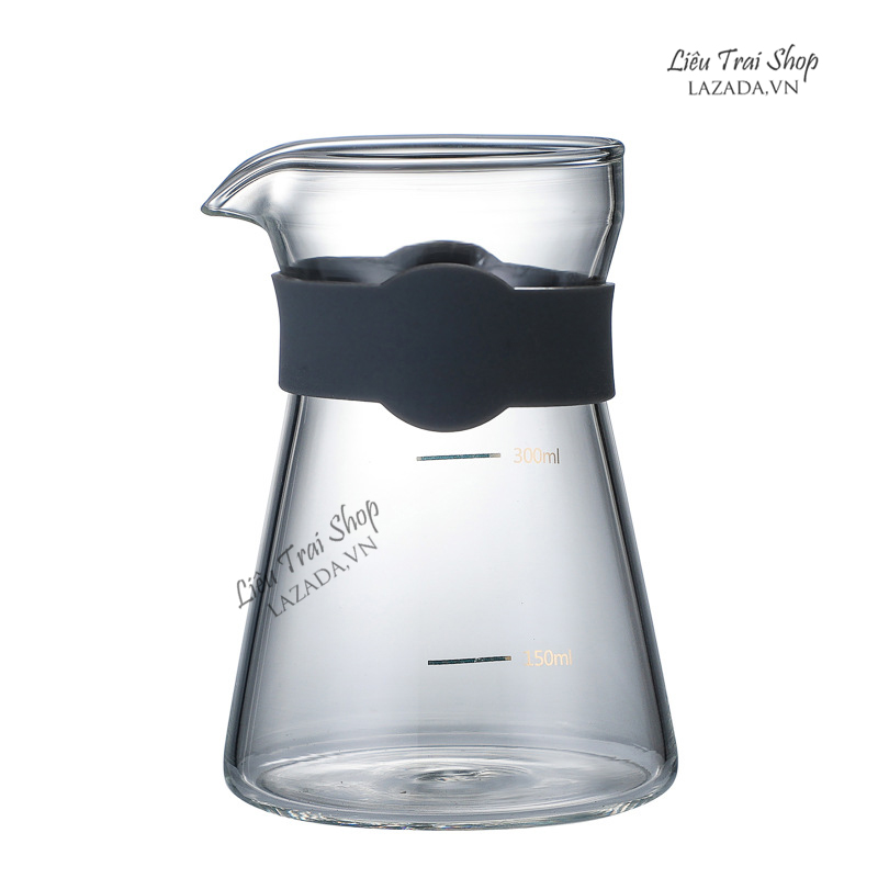 Bộ bình và phễu v60 pha cà phê cafe Pour over brew drip ba màu