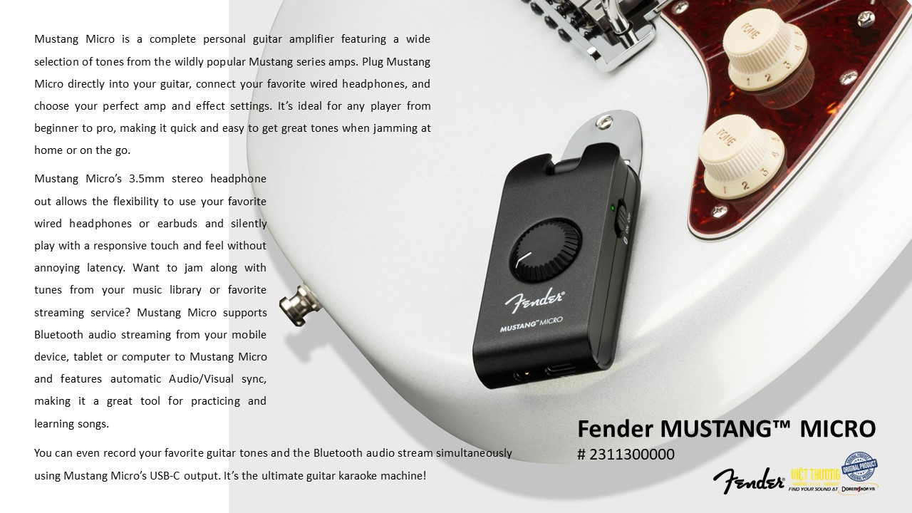 Guitar Headphone Amp Amplug Fender Mustang Micro
