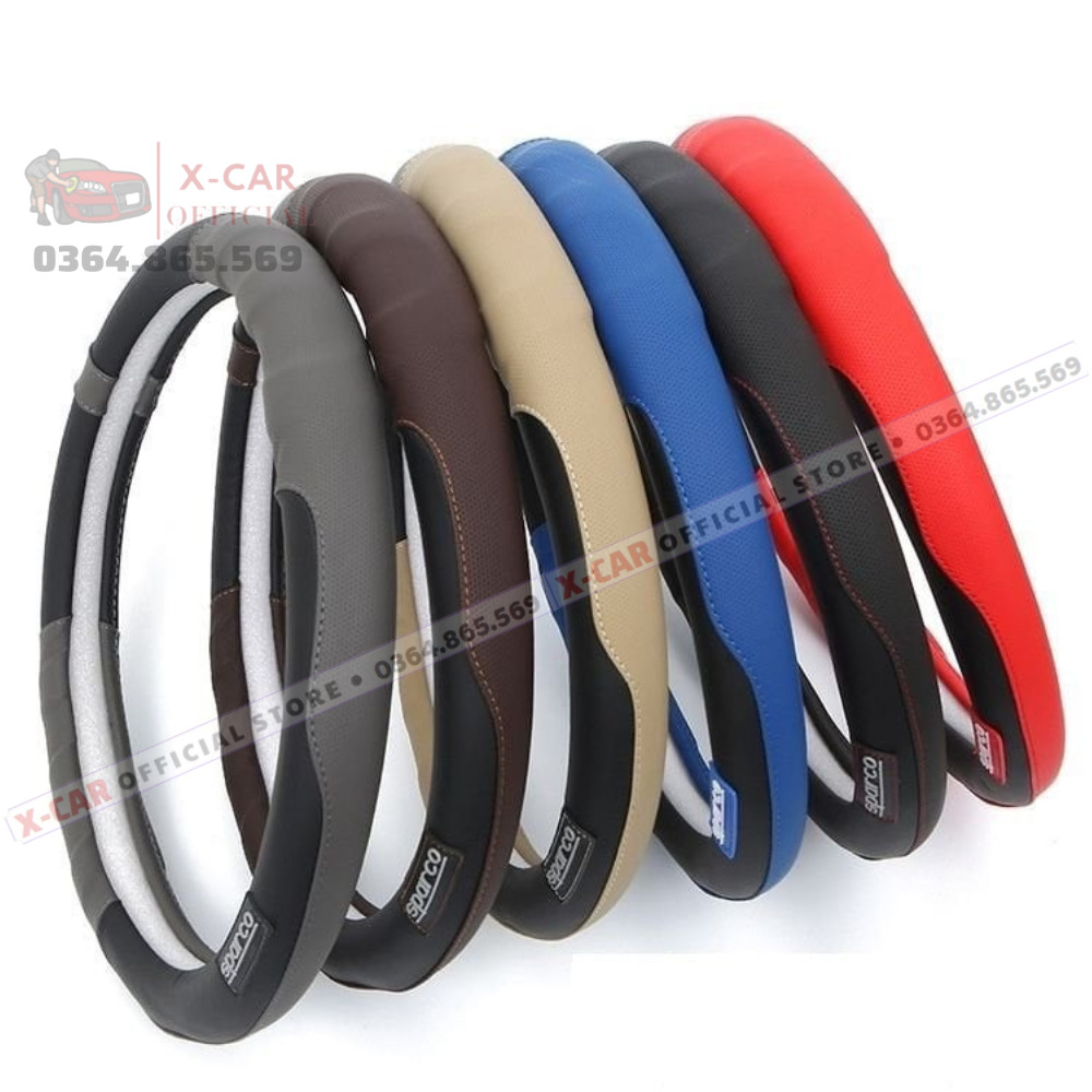 Bọc da vô lăng Sparco - bọc vô lăng da cao cấp đủ Mầu