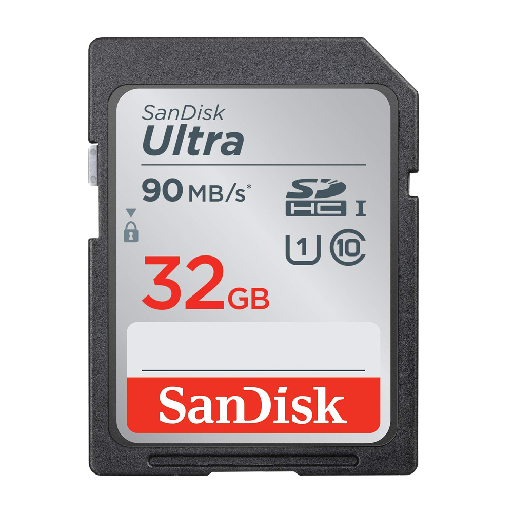 Thẻ nhớ Máy Ảnh SD Sandisk Utral Class10 32GB 90MB/s - Tốc độ cao