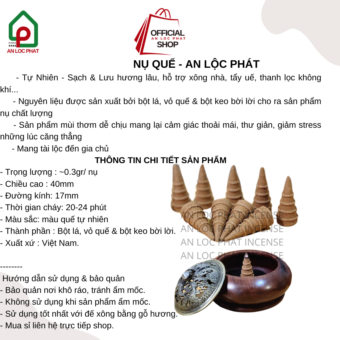 Nhang Nụ Quế - An Lộc Phát