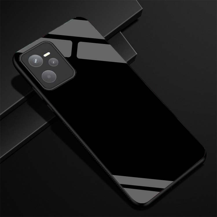 Ốp realme c35 lưng kính cường lực sáng bóng