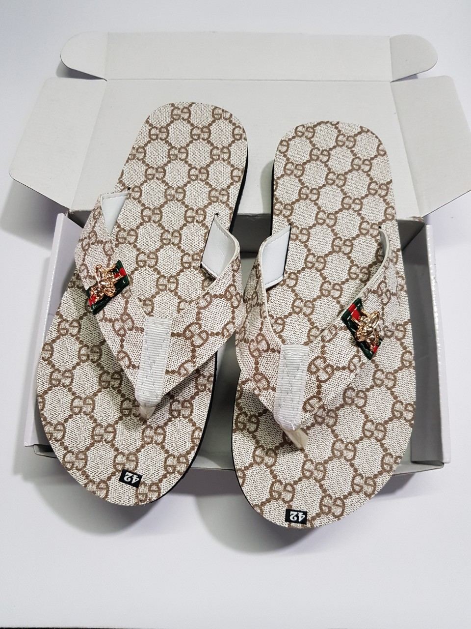 [FREESHIP + HOÀN TIỀN 50K] sandal đồng nai dép kẹp nam ( đế và quai màu kem mờ gg )