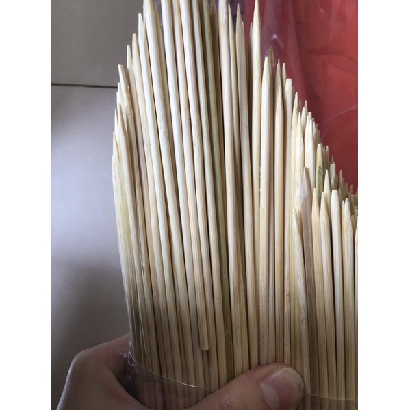 Bịch 600 que tăm xiên dài 15cm - que xiên thịt