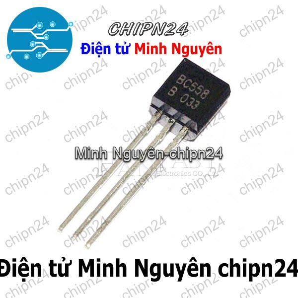 [25 con] (KT1) Transistor BC558 TO-92 PNP 100mA 30V (558) - HH002001