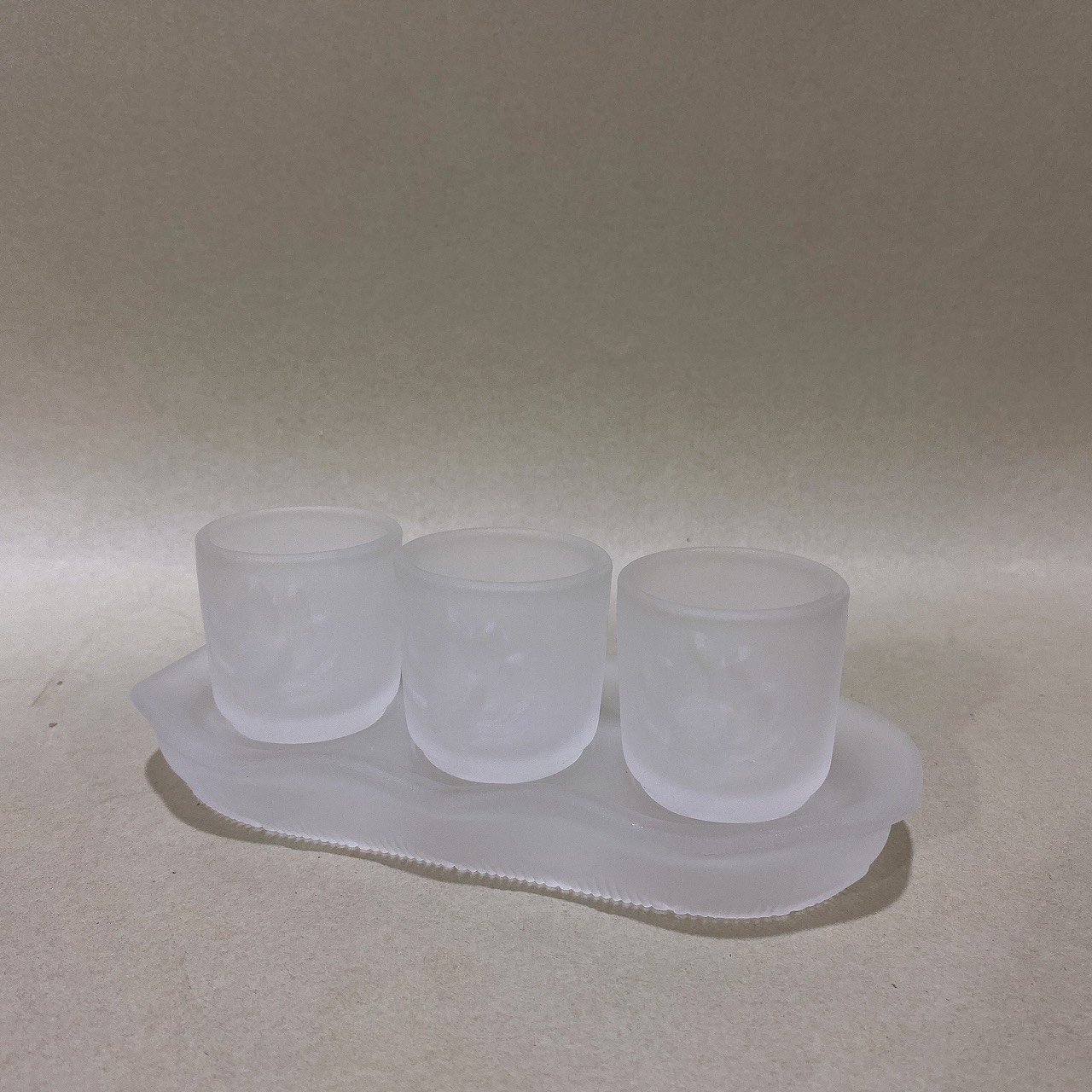 The Three Cups of White Lapis Lazuli Worship Water