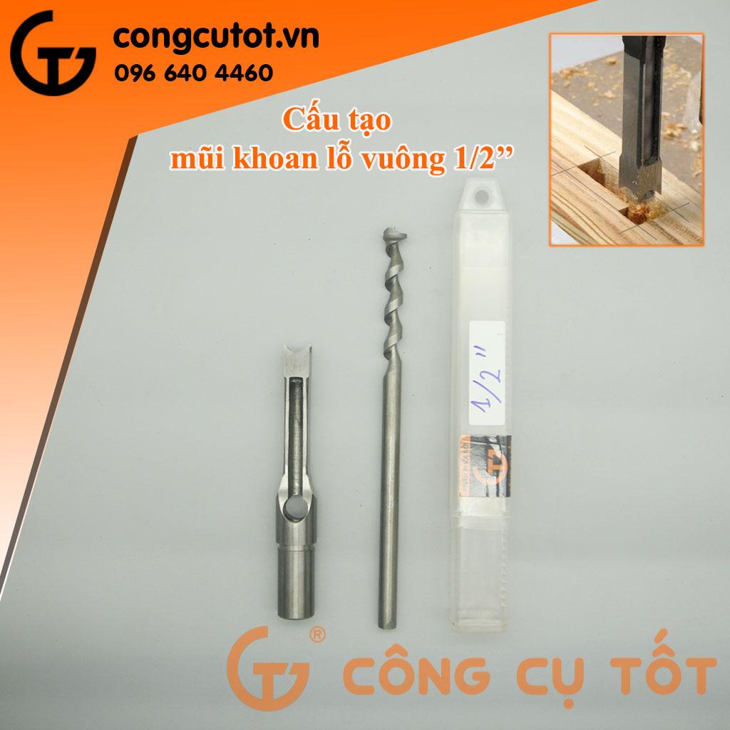 Mũi đục gỗ, lỗ mộng vuông các cỡ