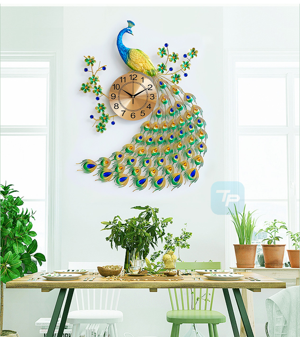 Đồng Hồ Chim Công Treo Tường 37