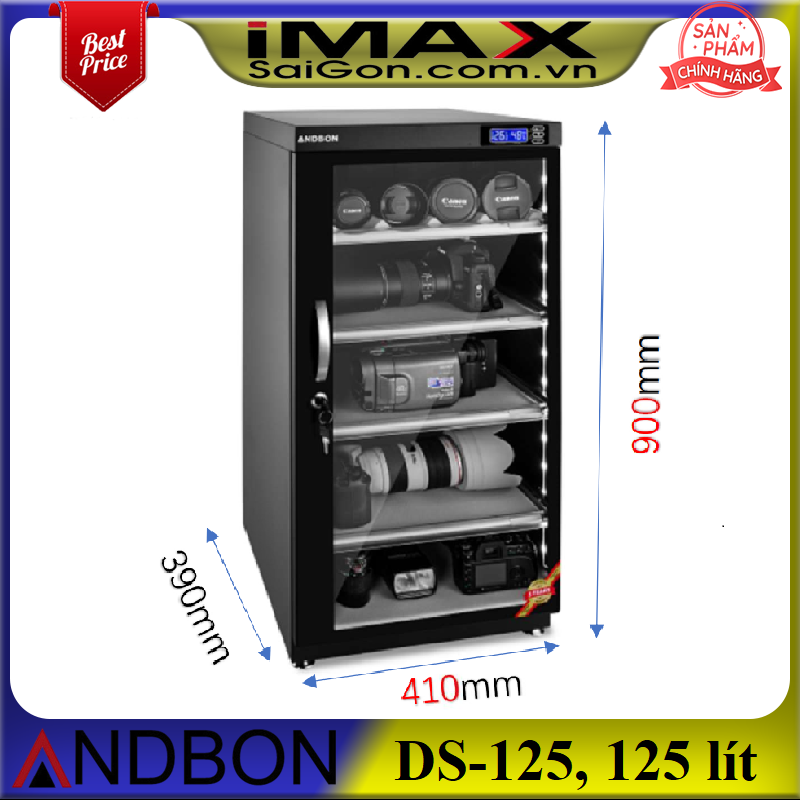 HCMTủ chống ẩm Andbon DS-125 125 lít  dòng tủ cao cấp