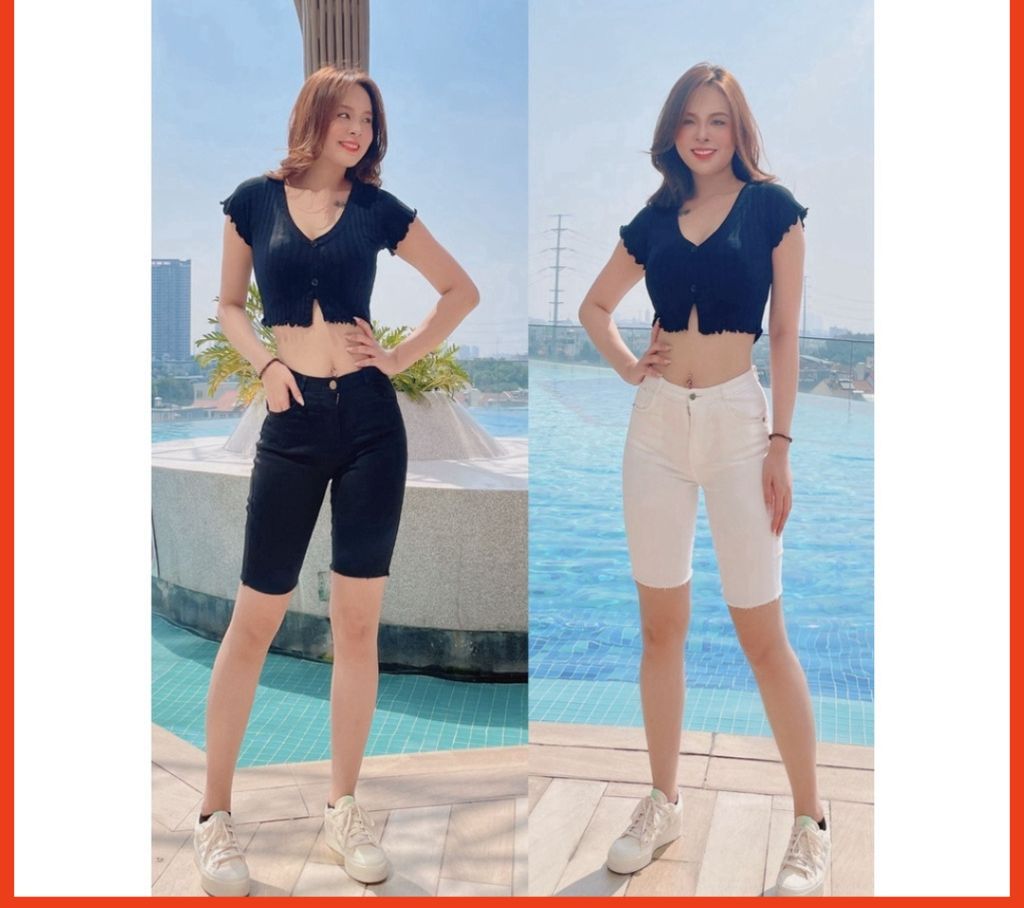Quần Jeans Ngố Thời Trang Chất Kaki Thun Co GIãn