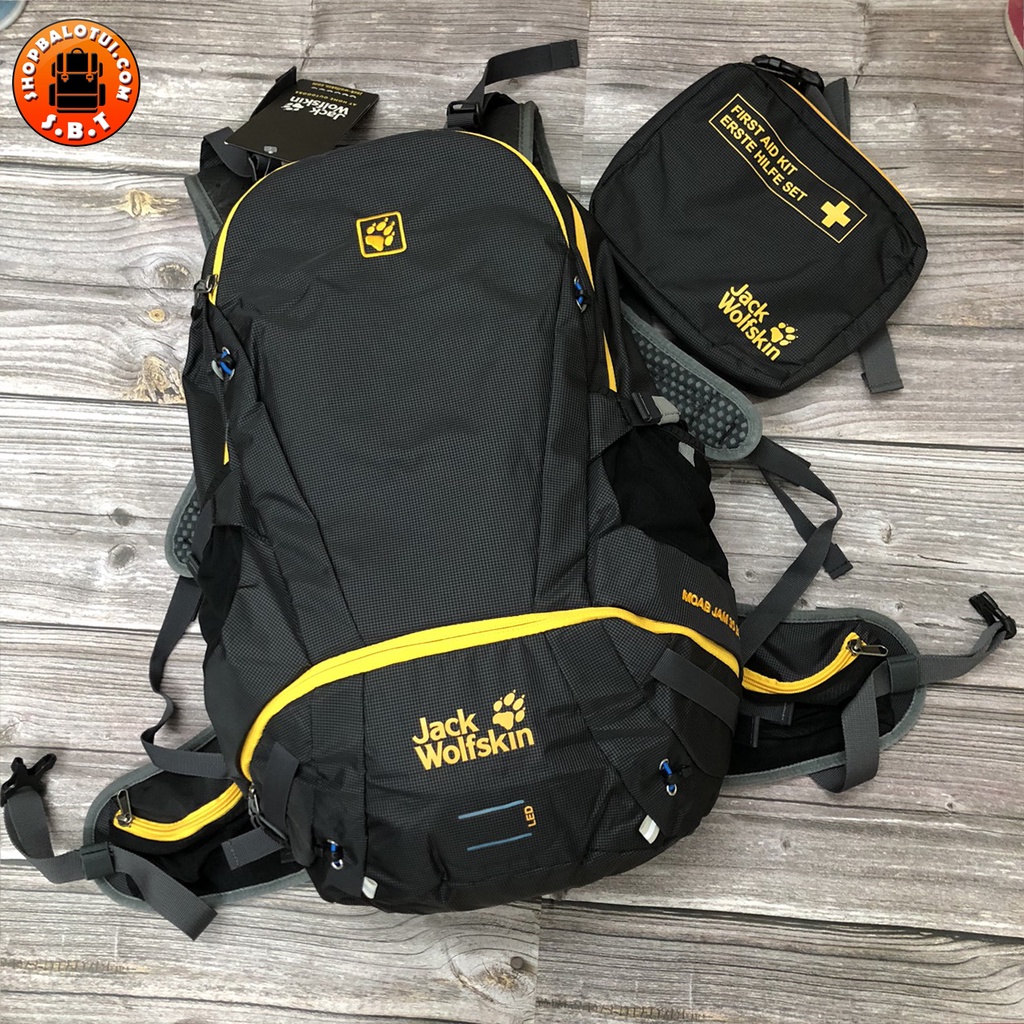 Balo du lịch nam nữ Jack Wolfskin Moab Jam 30L, Balo leo núi trekking đi phượt chống nước có ngăn đựng laptop