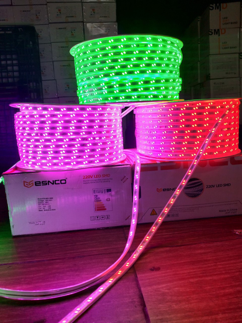 Led Dây 5730 kèm nguồn nhiều màu sắc bán lẻ theo mét