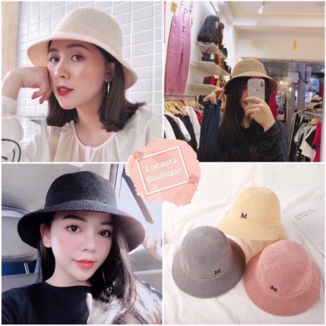 Mũ Cói Hàn Quốc Xinh Xắnn