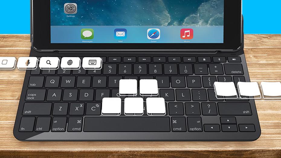 Bàn Phím iPad 5th 2017 Kiêm Bao Da Hiệu Logitech Canvas