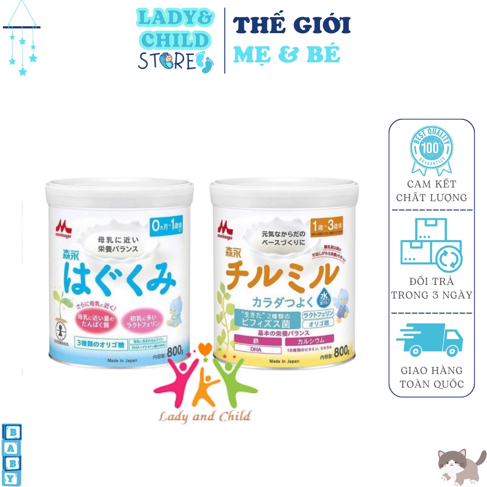 Sữa bột nhật bản - sữa bột morinaga số 0 & số 9 , 0-1 & 1-3 nội địa nhật - hộp 800gr