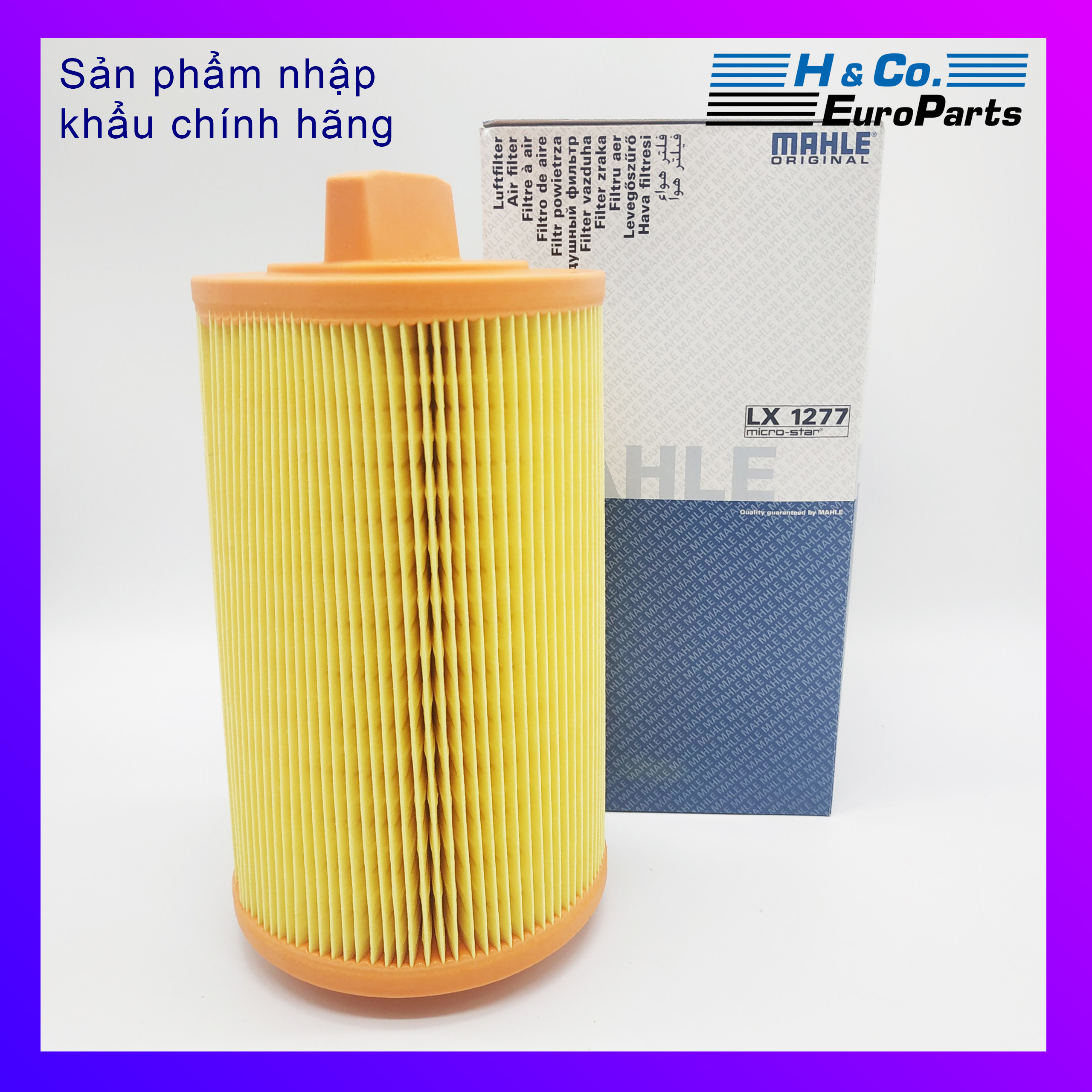 Lọc gió động cơ mercedes c160, c180, c200, c230 , c180, c200 , e200 , slk200 , clc180, clc200 . hãng mahle xuất xứ chlb đức, lx1277, 2710940204