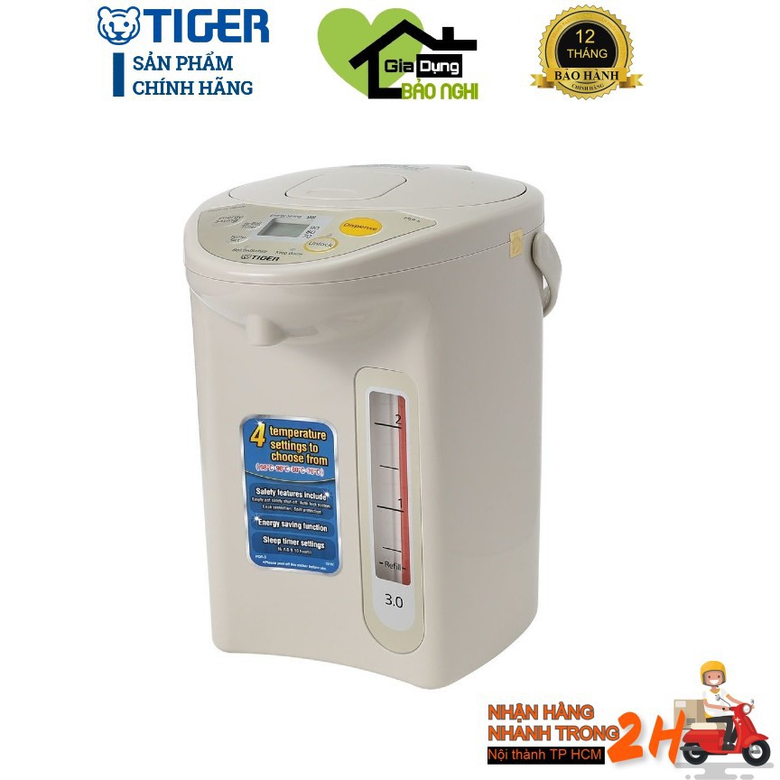 Bình thủy điện Tiger PDR-S30S ( 3 L) - Made in Japan
