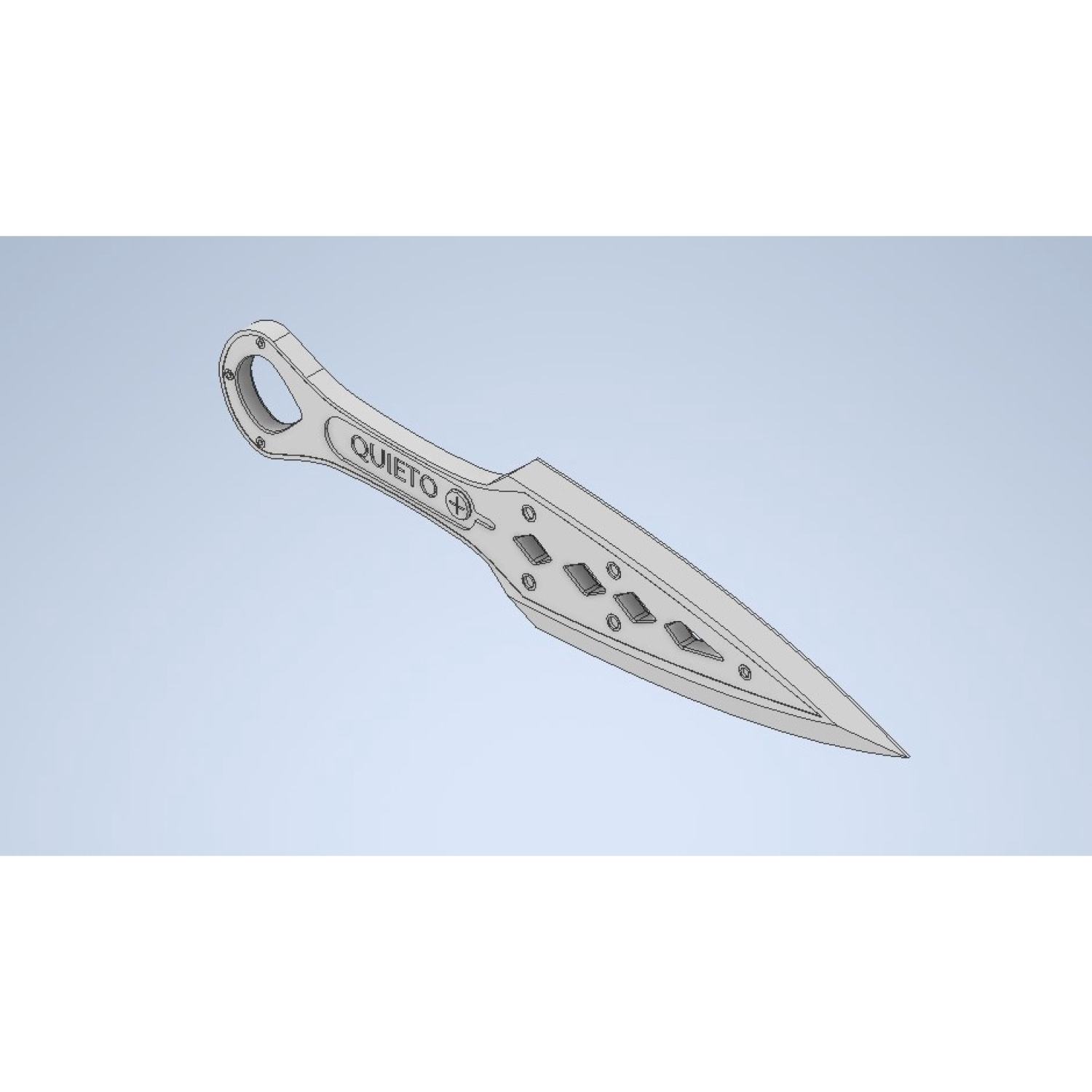 Chưa lên màu - mô hình in 3d apex legends - wraith's kunai