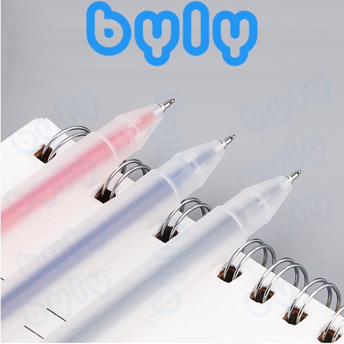 Bút gel 0.5mm Basic vỏ nhám trong suốt Baoke  PC3768