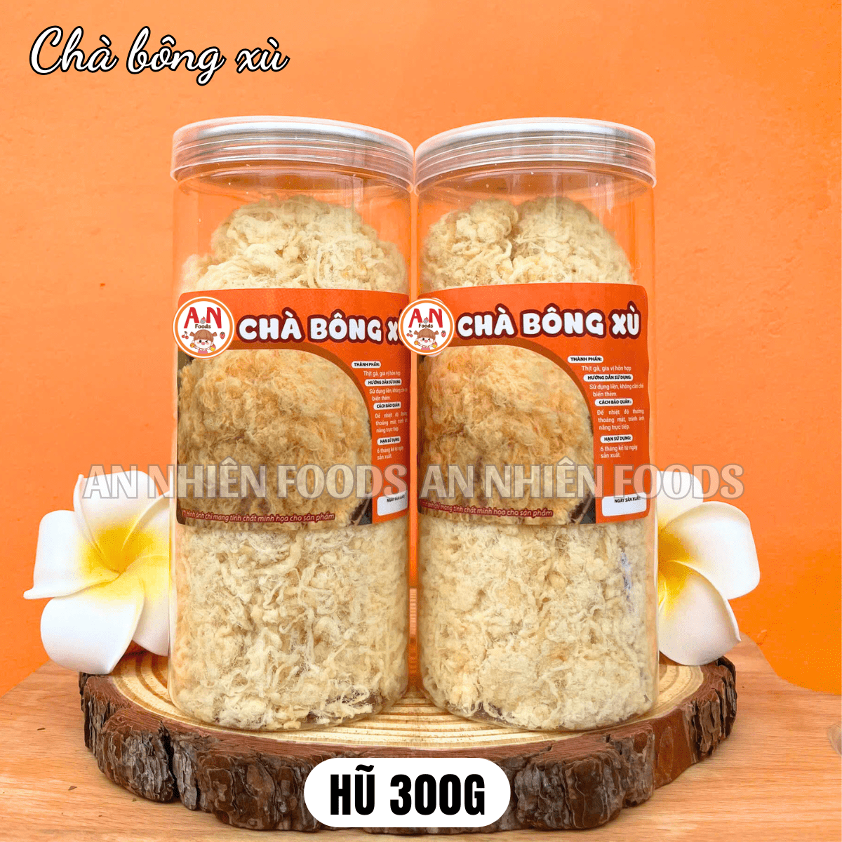 Chà bông ngon (xù- có video) {Khối lượng tịnh, không tính bao bì}