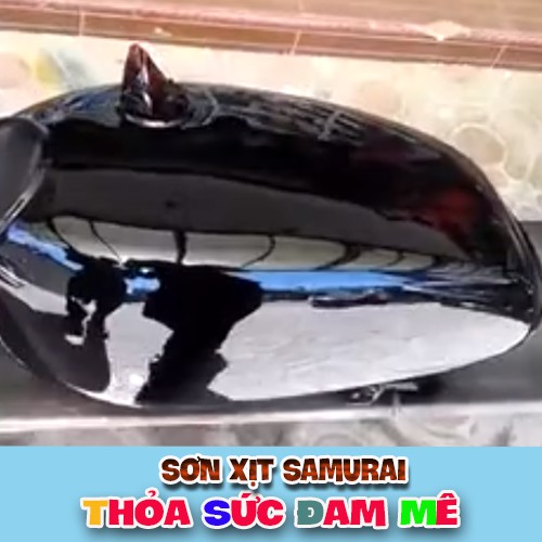 Combo sơn màu đen bóng 109 Samurai KHO SƠN SÀI GÒN