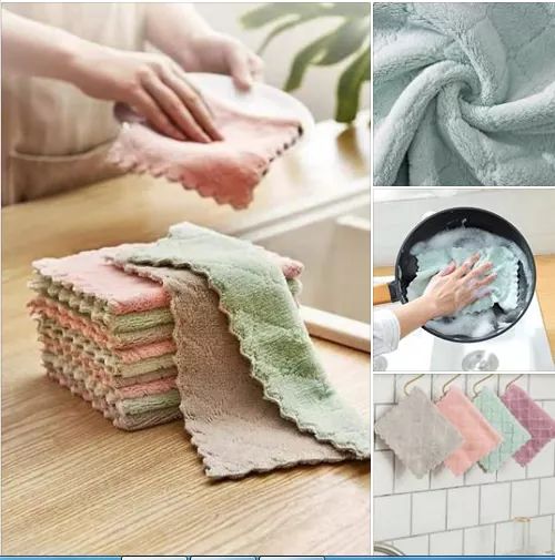 Khăn lau bếp 2 mặt đa năng 1 sét/10 cái