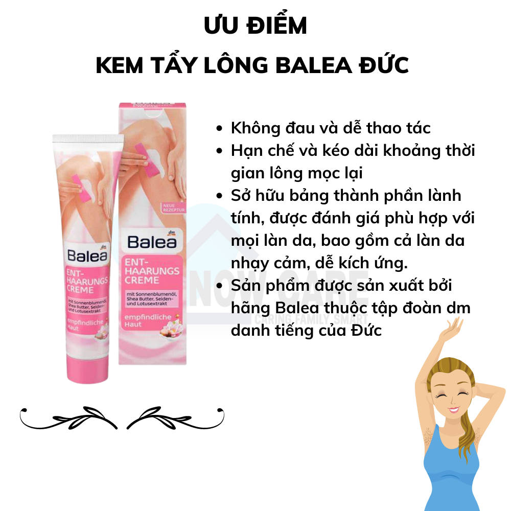 Kem Tẩy Lông Balea Đức tuýp 125 ml