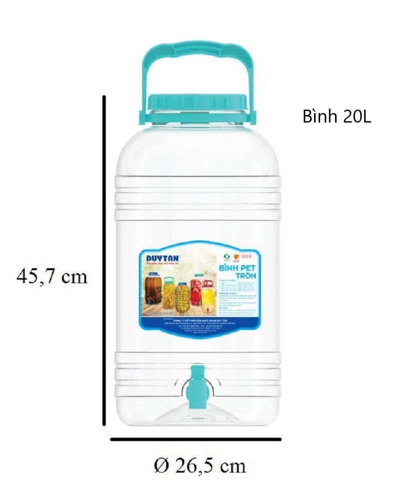 Bình Nhựa Có Vòi Đa Năng (Bình Ngâm Rượu) 10L