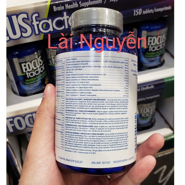 Viên uống bổ não Focus Factor Nutrition for The Brain