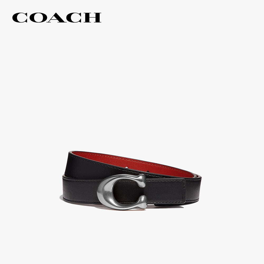 Coach - thắt lưng nữ bản vừa signature buckle reversible 78176-nilgn