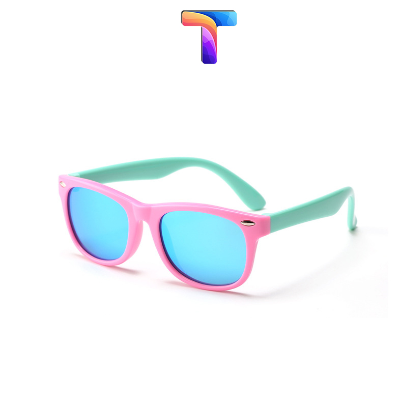 [Nhiều màu] Mắt kính râm trẻ em tráng gương phân cực Polarized D802