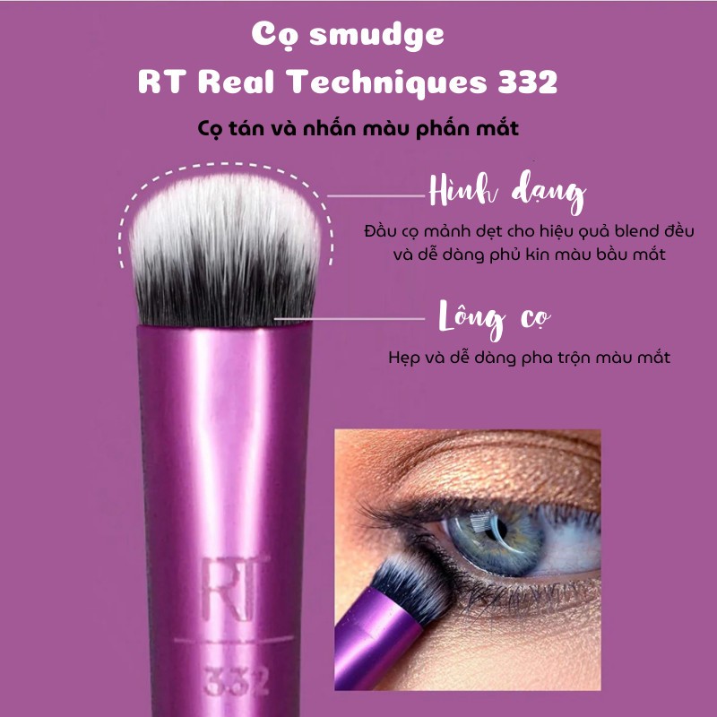 Cọ Viền Mí Mắt RT Real Techniques Smudge Brush RT 332
