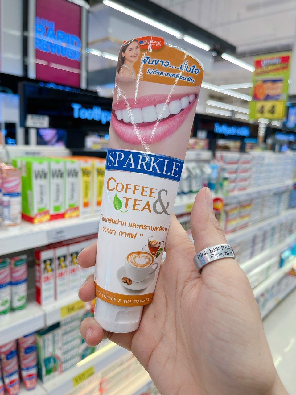 Kem Đánh Răng Thái Lan Sparkle Coffee&Tea 100Gr