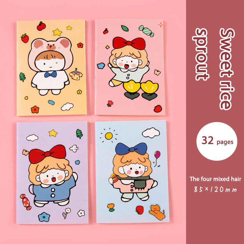 👑 Dễ thương nhỏ cuốn sách văn phòng cung cấp notepad sinh viên văn phòng phẩm xách tay mini notepad