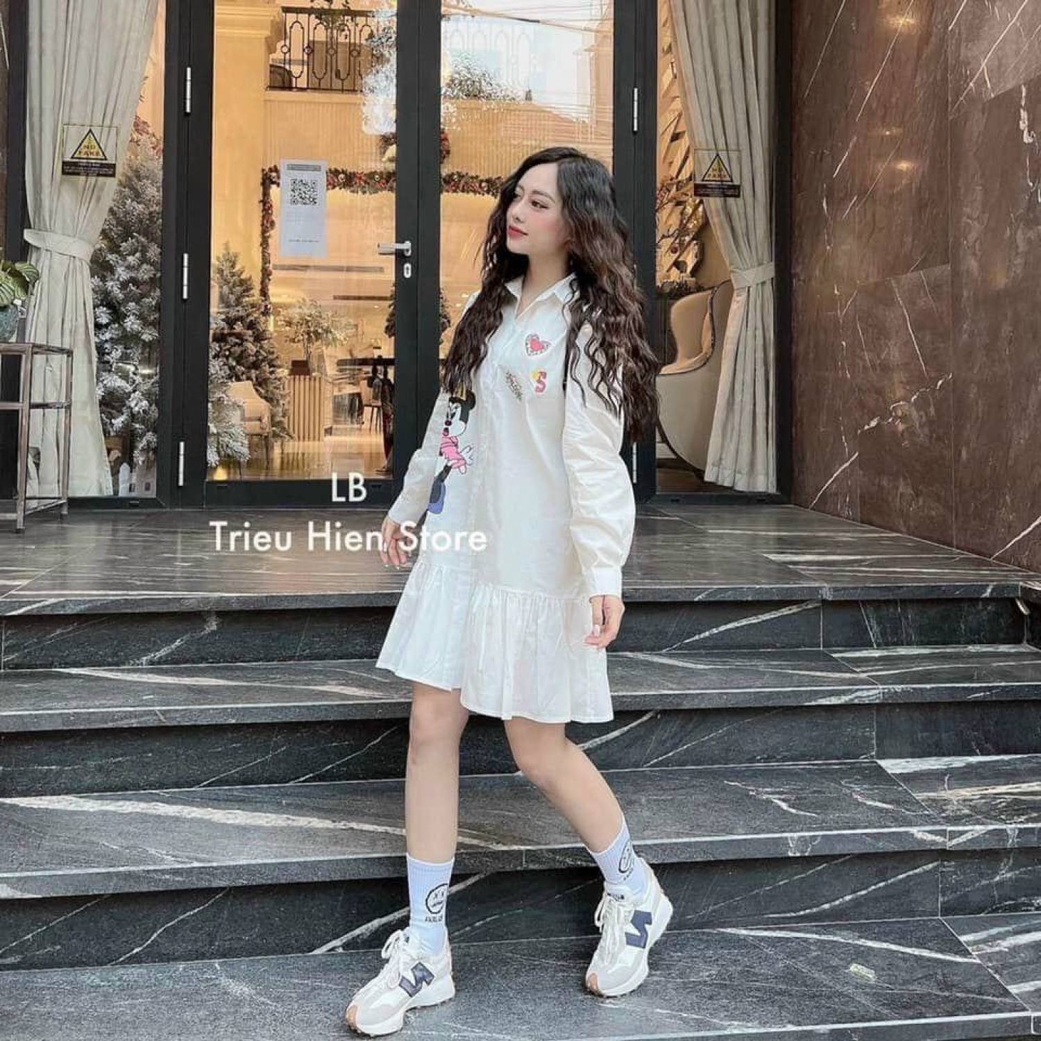 Đầm Babydoll Đuôi Cá Mickey
