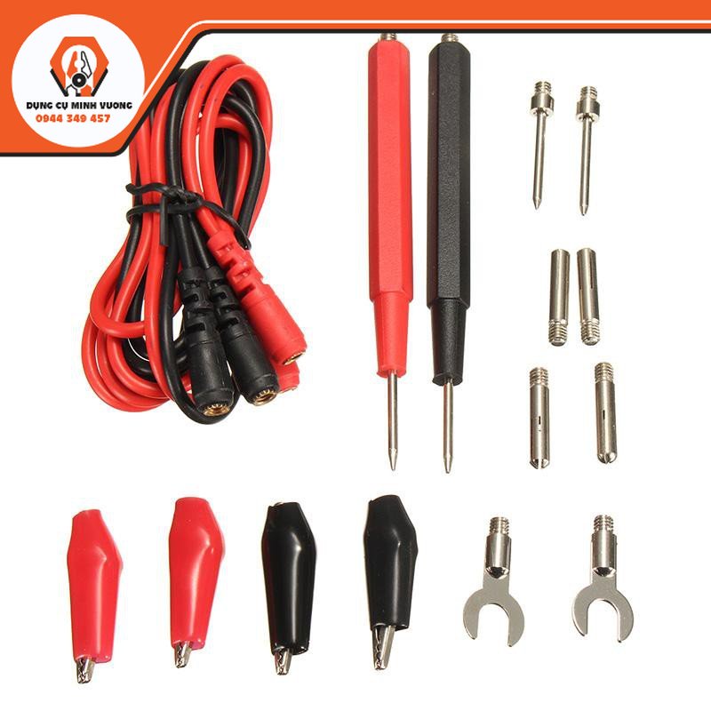 Bộ dụng cụ đo đồng hồ vạn năng 16 món que đo