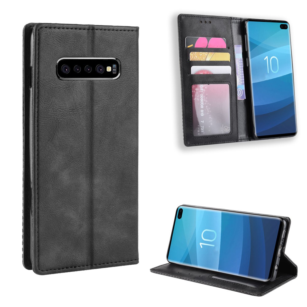 Bao da dạng ví Samsung S10 Plus Leather Luxury