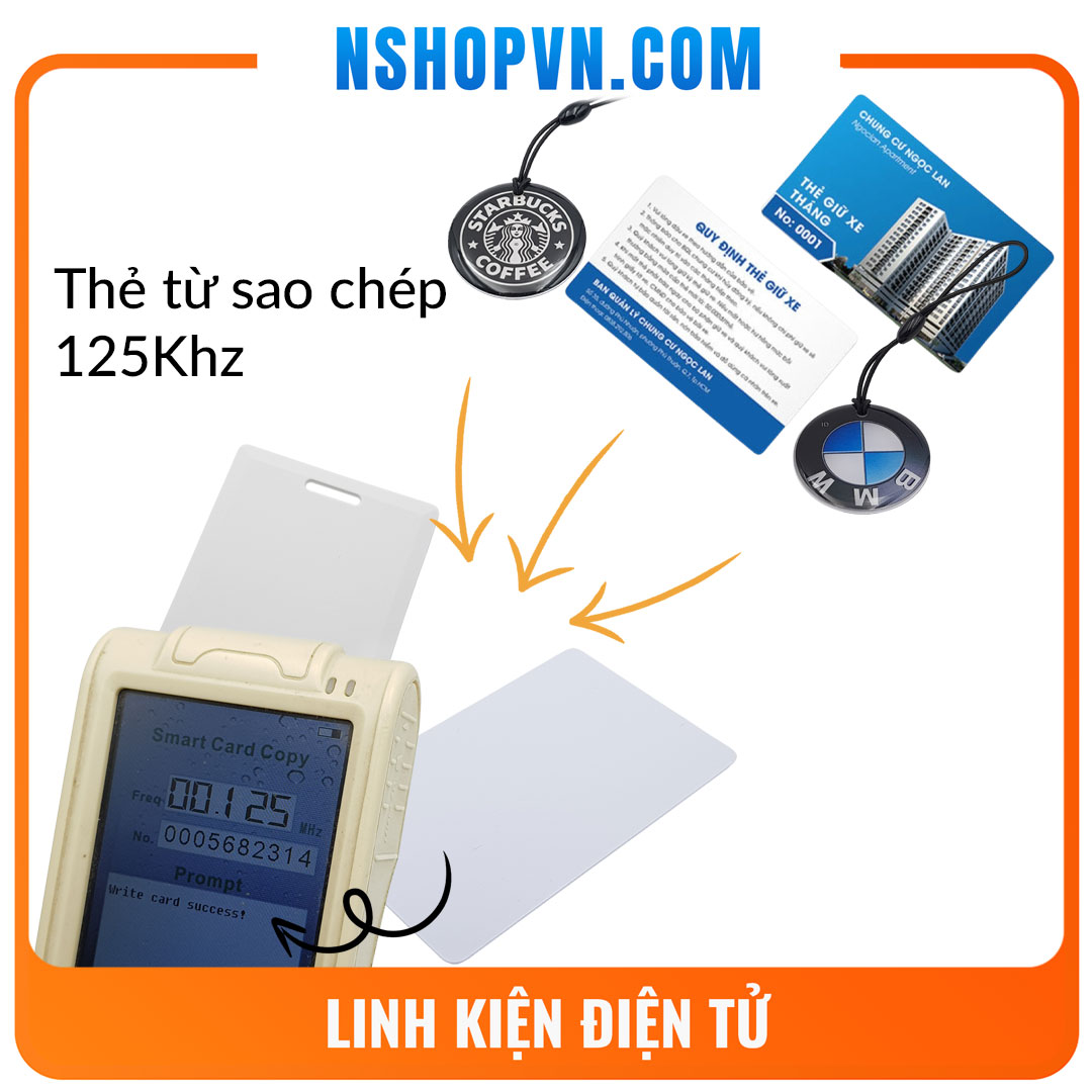 Thẻ RFID 125Khz Sao Chép Được T5577