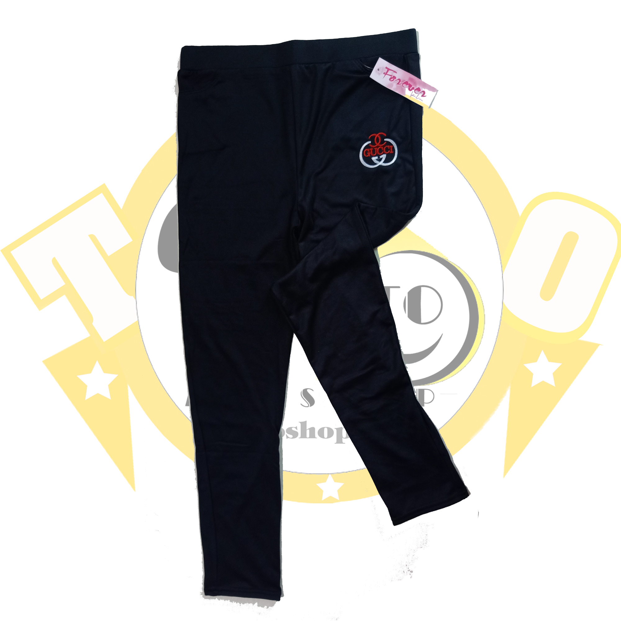 [HCM]Quần legging nữ - thêu logo GC đỏ trắng [ảnh + video thật]